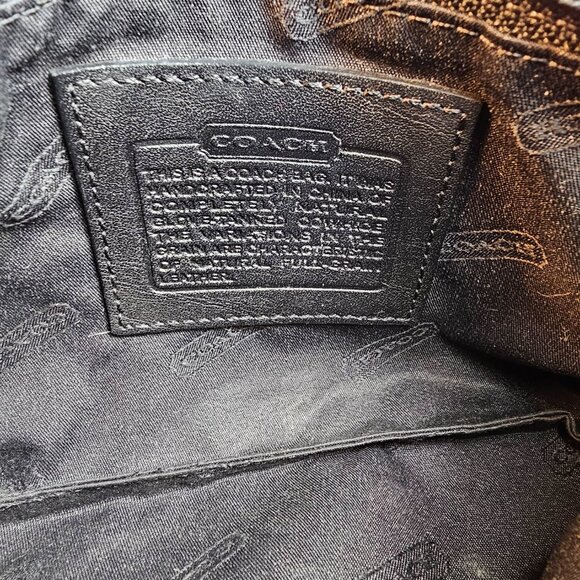 Coach Vintage Black Leather Slim Pouch - USA 90s - Picture 5 of 5